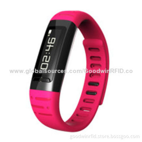 Bluetooth bracelet with calls show, refuse call, alarm clock, stopwatch, pedometer and WiFi hotspots